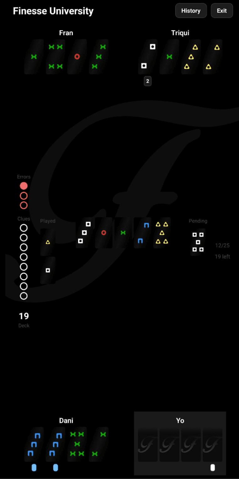 Finesse University interface