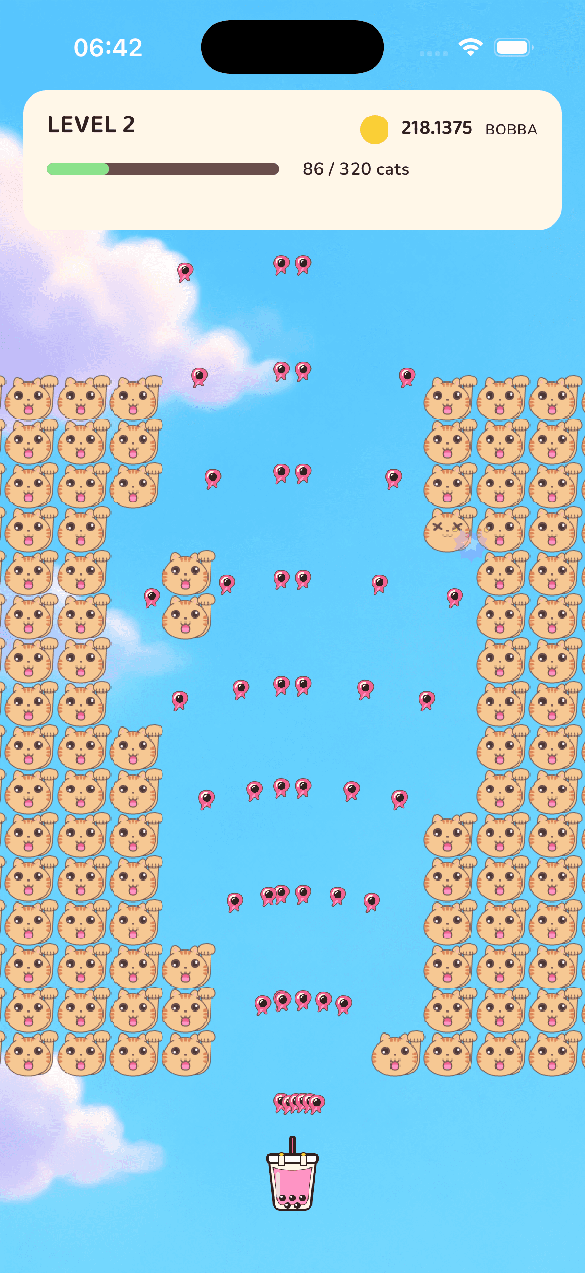 Bubble Tea Cats native gameplay